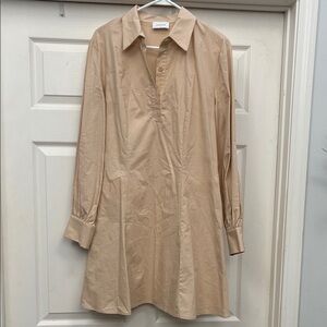 Adrienne Tan Long Sleeve Dress